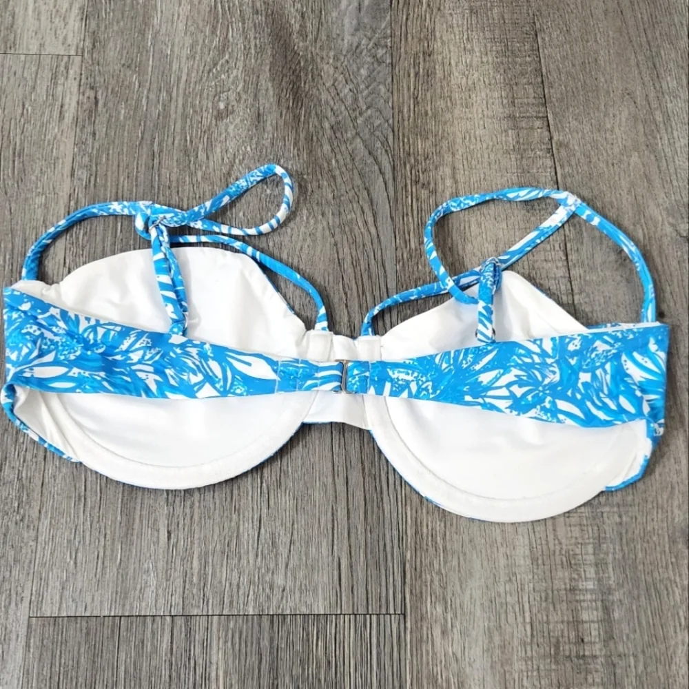 New!Frankie's Bikinis Hazel‎ Floral Underwire Bikini Top with Matching Bo…